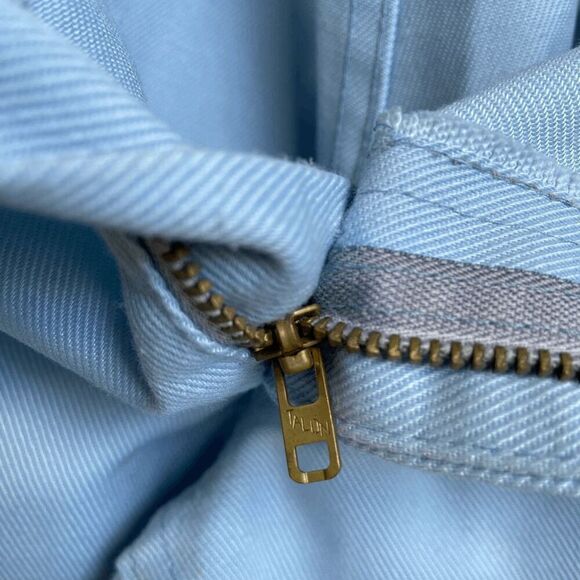 70's Levi's High Waisted Lt Blue Flared Black Tab Trouser Pants UNISEX - 32" wai - Picture 11 of 14